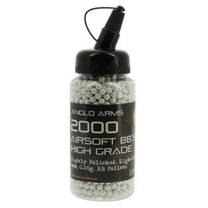 2000 High Grade Polished 0.20G White BBs In Speed Loader